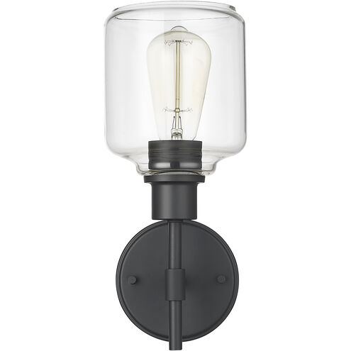 Asheville 1 Light 6.5 inch Matte Black Bathroom Wall Sconce Wall Light
